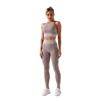 China Breathable Viable Work Out Training Clothes Exercise Fitness Clothing Sport Wear Yoga Set Gym Clothings Women for sale