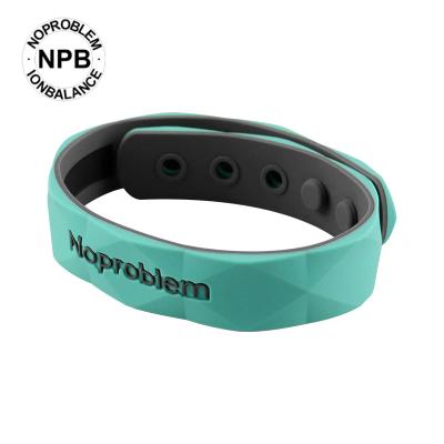 China Fashion Health Good Price P208 Casual Sporting Negative Ion Balance Bracelet Environmentally Friendly Wholesale Silicone Wristbands for sale