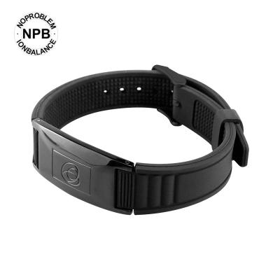 China New Silicone Couple Band P210 Negative Ion Magnet Sports Far Infrared Adjustable Wristband Environmental Health Friendly Wristband for sale