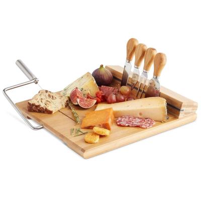 China Sustainable Bamboo Chopping Cutting Board with Digital Kitchen Scale and Magnetic Knife Holder for sale