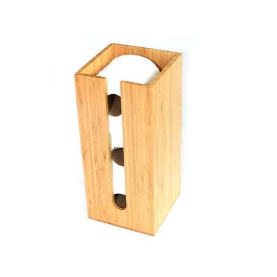 China Minimalist bamboo toilet paper holder perfect for toilet paper storage or general for sale