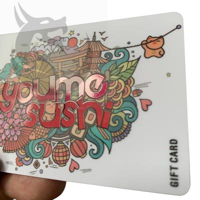 China Custom Printing Plastic PVC Membership Card PVC Gift Certificate for sale