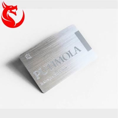 China Transparent PVC Brush Special Effect PVC Business Card Membership Card for sale