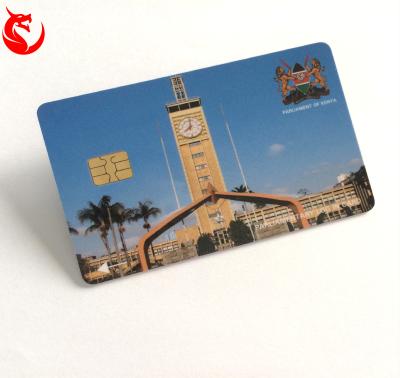 China PVC CR 80 Size 4442 4428 Smart Card Contacting Smart IC Smart Card for sale