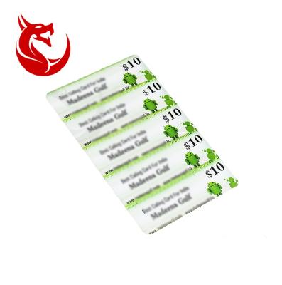 China 2020 Paper New Arrival 10 In 1 Scratch Card With Customized Printing for sale