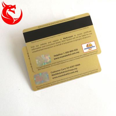 China PVC Glossy Finishes Plastic Pre Printed 1/2/3 Track Magnetic Card for sale