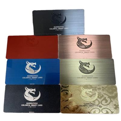 China Europe Stainless Steel Purse Metal Credit Card Blanks Color Metal Card Sublimation Metal Sized Business Card for sale