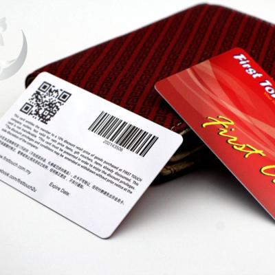 China PVC Plastic 13 Ean Barcode Membership Card for sale