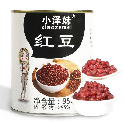 China 950g Red Bean Pearl Milk Tea Dessert Cake Canned Healthy Ready Made Raw Material for sale