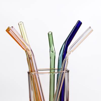 China China Manufacturer Filtration Custom Bent Glass Drinking Straw for sale