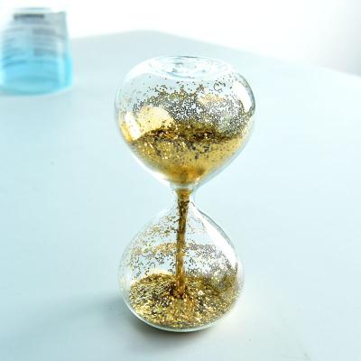 China China Gold Glitter Sand Decorative Hourglass Timer for sale