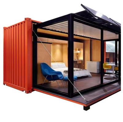 China Modern Eco Friendly Quick Install Luxury Prefab Flat Pack Container House for sale