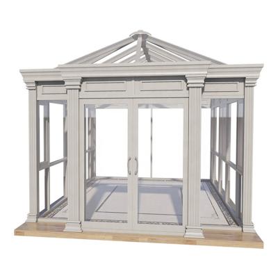 China Eco-Friendly Frame Glass Panel Aluminum Alloy House Orangery Winter Garden For All Season For Living for sale