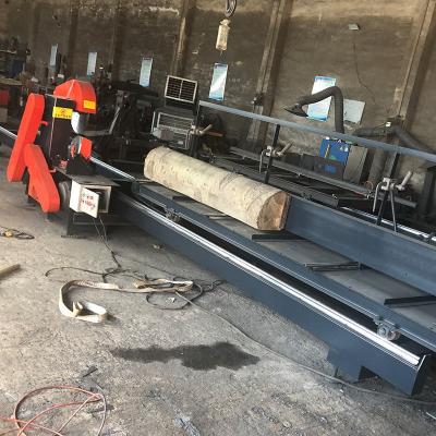 China Round Log Cutting Wood Band Saw Sliding Panel Table Saw Machine for sale