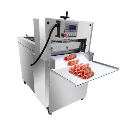 China Multifunction Automatic Frozen Meat Slicing Machine PLC 380V Beef Chopping for sale