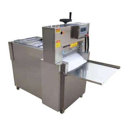 China 550kg/ H Frozen Meat Slicer Fully Automatic Chicken Cutting Machine 20mm Thick for sale