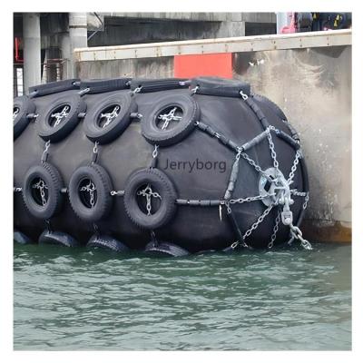 China Marine Hull Fender Docking Fender for Ship Net Type Pneumatic Rubber Fender for sale