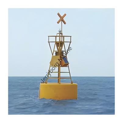 China Marine Offshore Steel Beacon Buoy For Navigation With Solar Light for sale