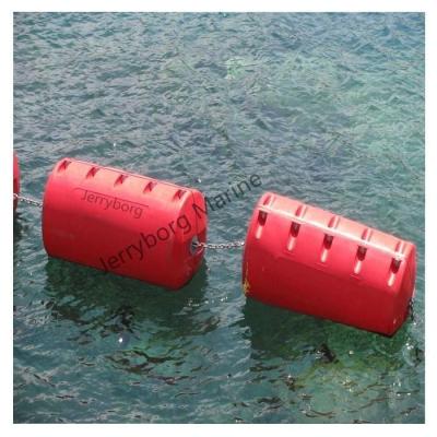 Chine Plastique en LLDPE moulé par rotation drague tuyau flottant ponton bateaux flottant barrière de mer à vendre