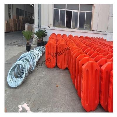 China Barreras de seguridad flotantes de plástico LLDPE Ponton flotante tubular en venta