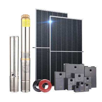 China Domestic submersible dc 100m power water pump deep good solar outdoor system 200m for agriculture farm irrigation for sale