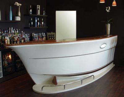 China Modern Custom Bar Furniture Bar CounterDesign Modern Ship Shaped House Bar for sale