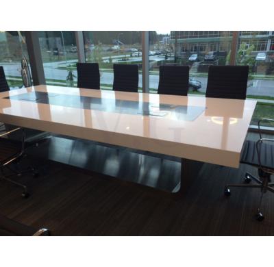 China Durable Office Building Meeting Room Table and Chairs Large 16 Person Meeting Furniture Rectangle Meeting Room Table Desk for sale