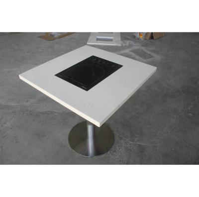 China Renewable Stainless Steel Square Marble Dining Table Set Luxury Furniture Imported Modern Dining Chairs Dining Tables for sale