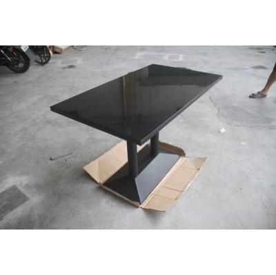 China Durable Modern Black Dining Table Legs Nordic French-Italian Square Restaurant Table For Dining Room for sale