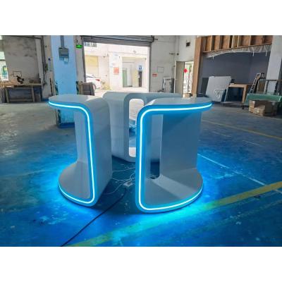 China Modern Customized Wood Glass Shop Display Cabinet Stone Display Stand Counters For Retail Shops for sale