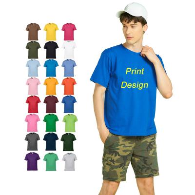 China Custom 240 Gram 100% Combed Cotton Sustainable Men's Shirt T-Shirt Fabric Printed Casual Fashion Streetwear Heavyweight Cotton T-Shirt for sale