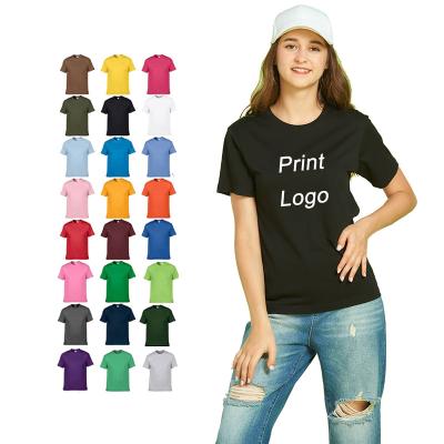 China 2022 210 viable top quality high quality gram spun cotton wholesale t-shirt short t+shirt+women sleeves women's t-shirt for sale