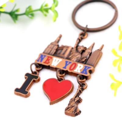 China New York Shape Irregularity Chinese Metal Tourists Souvenir Europe Main Chain for sale