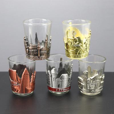 China -- China Made Viking Style Zinc Alloy Metal Vodka Shot Glass for sale