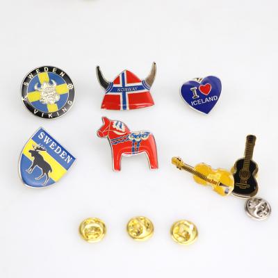 China Europe Factory Supplying Custom Japanese Style Embossment Metal Lapel Pin for sale