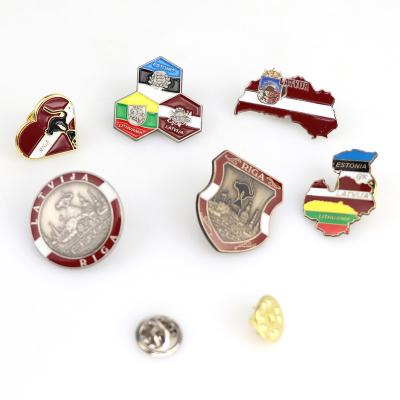 China Wholesale Custom Metal Badge Europe Hard Enamel Iron Embossment Lapel Pin for sale