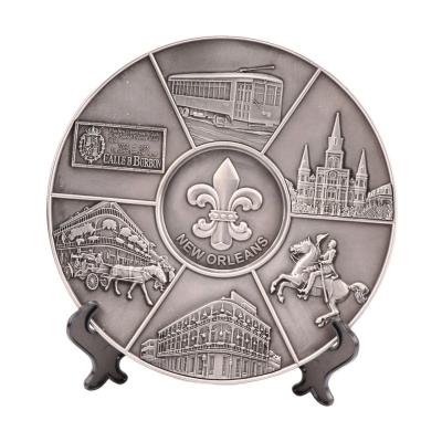 China Europe Factory Country Souvenirs Directly Color Tourist Souvenir 3D Metal Plate for sale