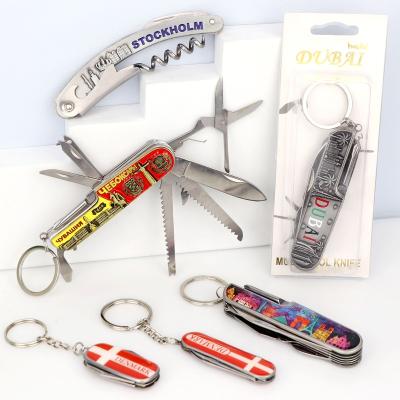 China Camping Design Europe Hottest Product Pocket Multifunctional Main Chain Tool Creative And Convenient Knife for sale