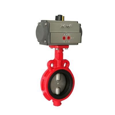 China General High Quality Pneumatic 2 Inch Wafer Type Butterfly Valve For Printing And Dyeing Industry for sale