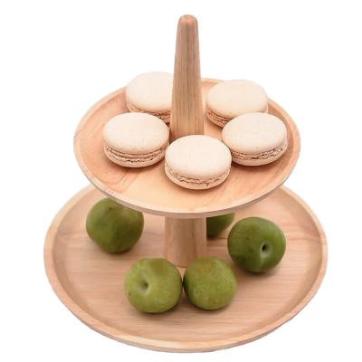 China Kitchen Cutting Wooden Snack Tray For Parties Cake Wooden Tray Tray Tiered Wood for sale