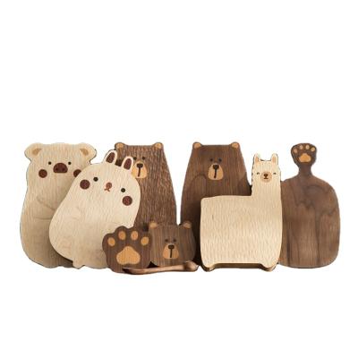 China Viable Customized Cute Children's Cutting Board Bear Pattern Dietary Supplement Board for sale