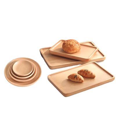 China High Quality Eco-Friendly Custom Wholesale Rectangular Ear Tray Dessert Cutting Board Double Oak for sale