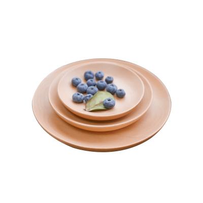 China Eco - Friendly Photo Props Plate Size Custom Round Dish Food Dish Set for sale