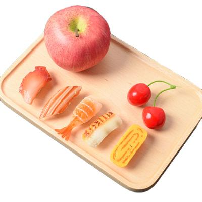 China Eco - Friendly Wooden Fruit Tray Small Oak Breakfast Tray Simple Tea Tray Household for sale