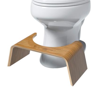 China Custom Wholesale Modern Curved Wooden Toilet Stool Chair Removable Cover for sale