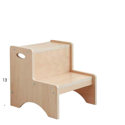 China Custom Wholesale Kitchen Refrigerator Children's Removable Cover Household Wooden Stool for sale