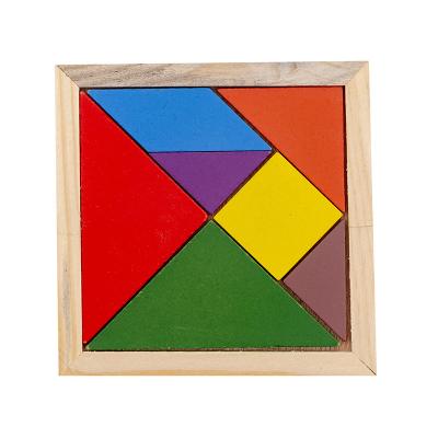 China Wholesale Block Toys Eco - Friendly Customized Wooden Puzzle Tangram for sale