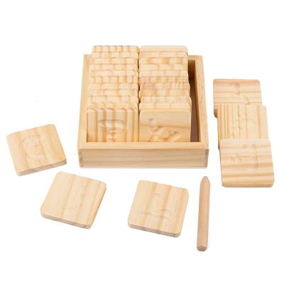 China Newly Designed Eco-friendly Wooden Puzzle Letter Exercise Block For Kids for sale