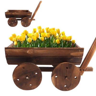 China Wholesale Pastoral Garden Decoration Customization Car Wooden Garden for sale