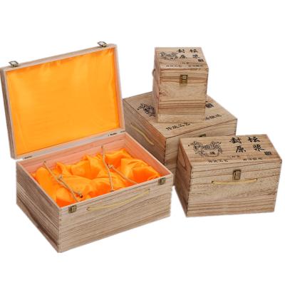 China Europe wooden box wine set high quality wine wooden box wooden wine boxes wholesale for sale